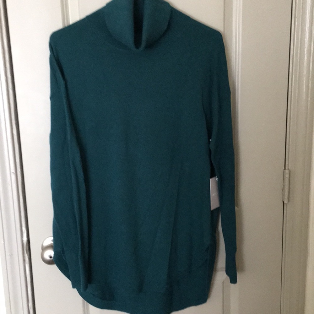 Chelsea green tunic sweater